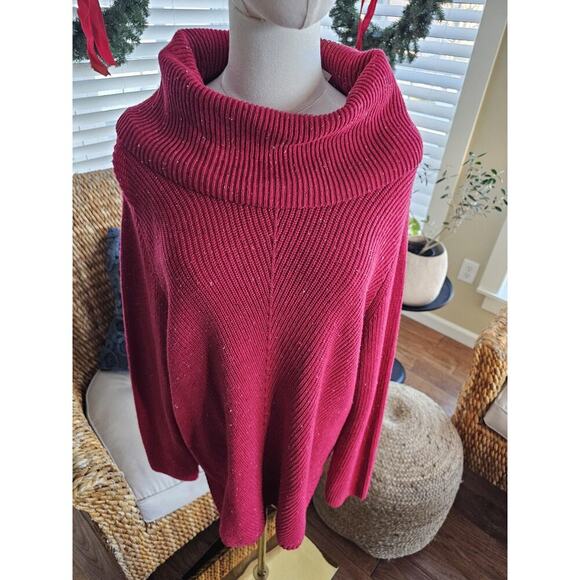 Talbots Cowl Neck Ribbed Knit Sweater Women's Size XL NWT - Picture 2 of 10